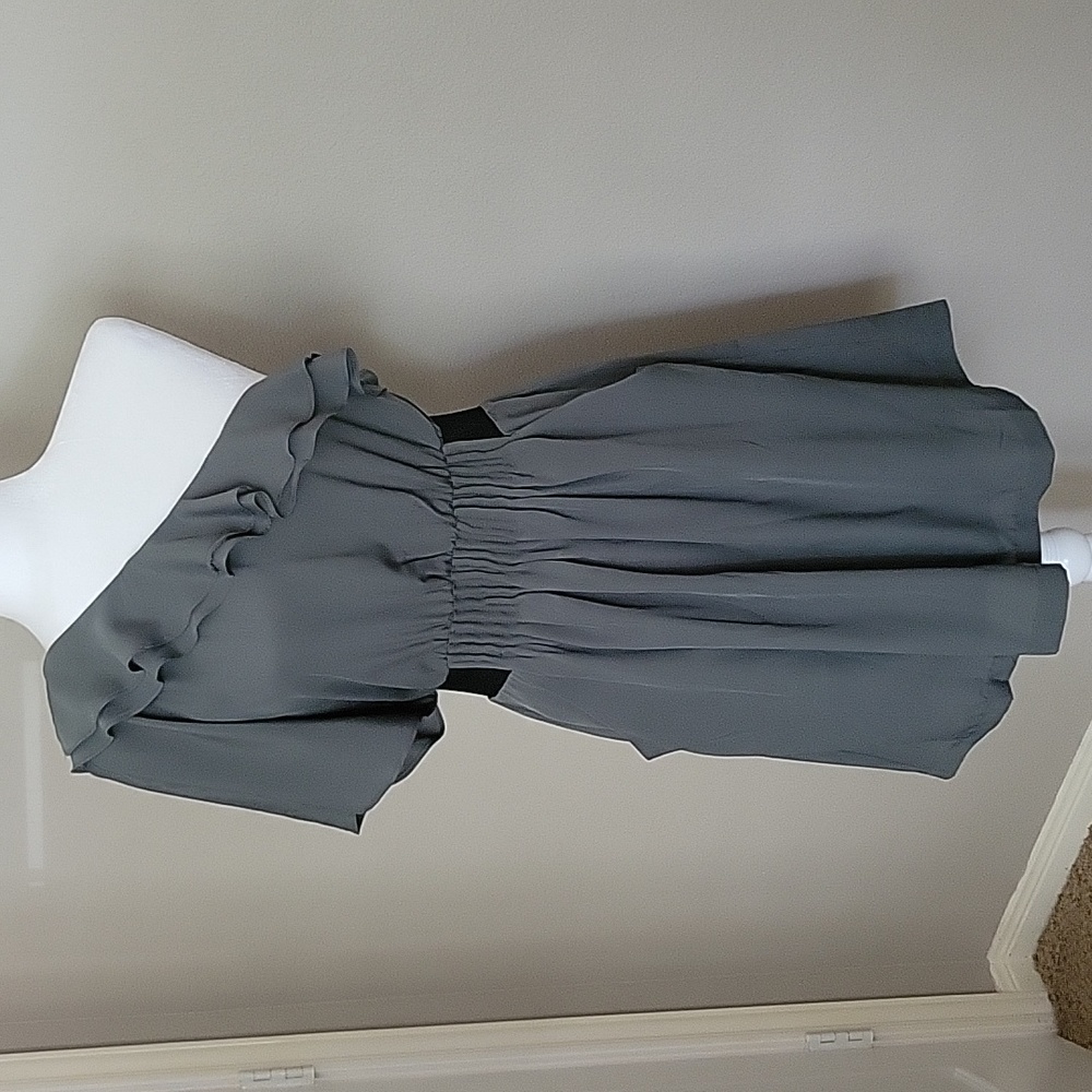 Sage Green One Shoulder Dress